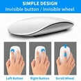 thumbnail image 4 of YOPTOP For   Wireless Bluetooth Touch Magic Mouse For Macbook Pro Air Mini Laptop Tablet PC iPad Gaming Ergonomico Mouse black,Black, 4 of 6