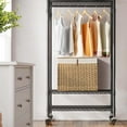 thumbnail image 3 of 135L Wicker Storage Basket with Lid, Handwoven Large Shelf Basket with Removable Liner, 35.7 Gallon Wicker Basket for Blanket, Storage Trunk with Handle for Closet, Bedroom, Livingroom, Natural, 3 of 14