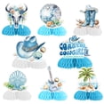 thumbnail image 5 of Coastal Cowgirl Bachelorette Honeycomb Centerpieces Blue Nautical Bachelorette Table Decorations Boots Hat Buffalo Honeycomb Centerpieces for Beach Bach Western Cowgirl Bridal Shower Party Supplies, 5 of 9