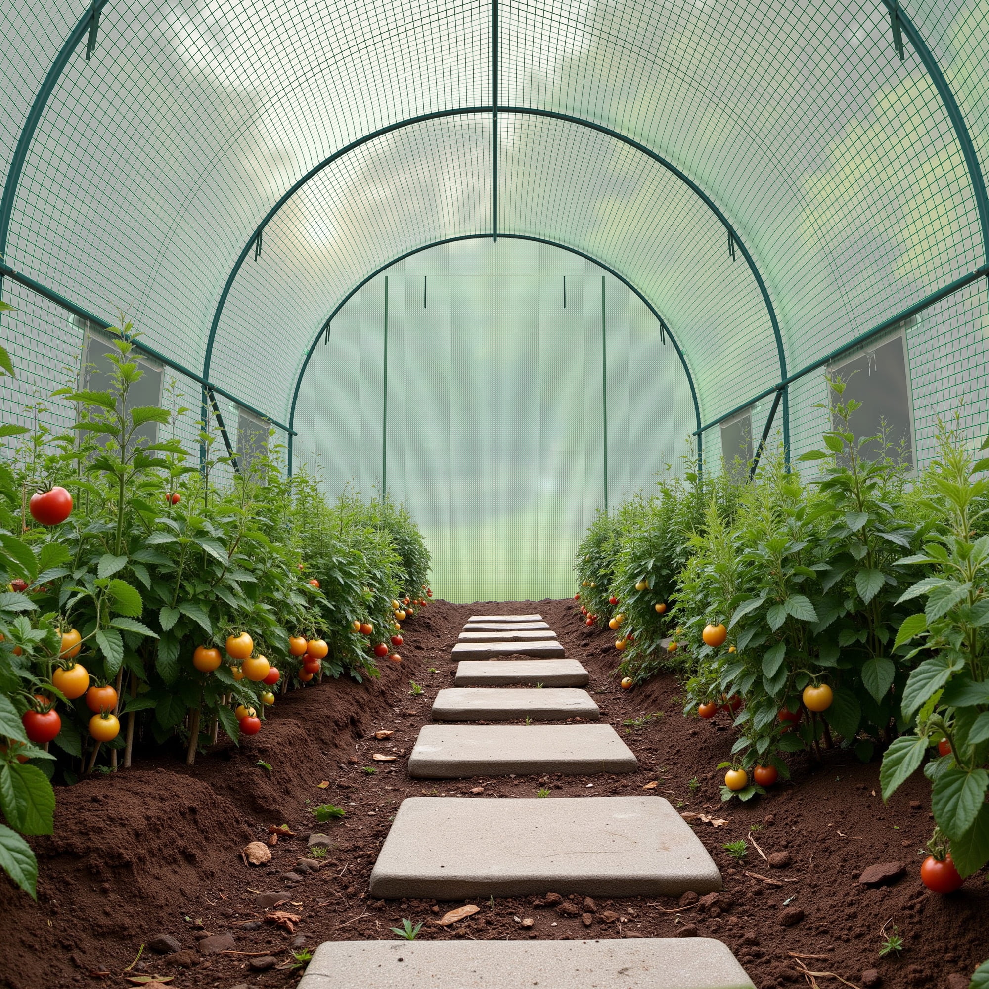 GOJOOASIS 10x7x7 FT Walk-in Tunnel Heavy Duty Greenhouse Plastic Plant Warm House