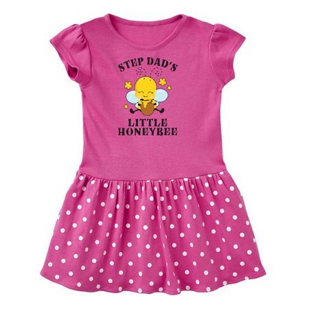 

Inktastic Cute Bee Step Dad s Little Honeybee with Stars Gift Toddler Girl Dress