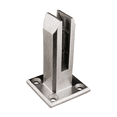 thumbnail image 1 of Pince en Acier Inoxydable 304 Panneau en Verre pour Clôture de Piscine Escalier Support de Balustrade Sol Terrasse Balustrade Balustrade Balustrade Balun, 1 x Clips de Balustrade, Argent, 1 of 8