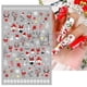 thumbnail image 3 of Pegatina 3D de Navidad para decoración de uñas, calcomanía deslizante de invierno para manicura de Año Nuevo, Navidad, rojo, Papá Noel, copo de nieve, alce, pingüino, acebo, BEF889, 2022, 3 of 4