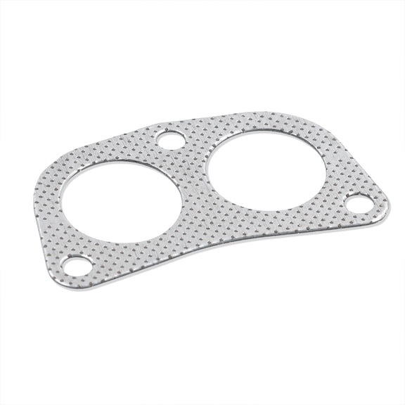 AJP Distributors 4-2-1 Header Manifold Exhaust To Pipe Gasket Connector Adapter Graphite Steel Compatible/Replacement For Honda Accord Civic Del Sol Prelude / Acura Integra D B F H Series Engine Motor