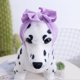 thumbnail image 3 of Paquete de 2 diademas con lazo grande para mascotas, tocado con lazo elástico, tocado con lazo de poliéster, cubierta para la cabeza para perro, gato, cachorro, ropa de baño, 3 of 5