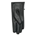 thumbnail image 2 of Time and Tru Women's Bow Accent Faux Leather Gloves, Black, 2 of 2