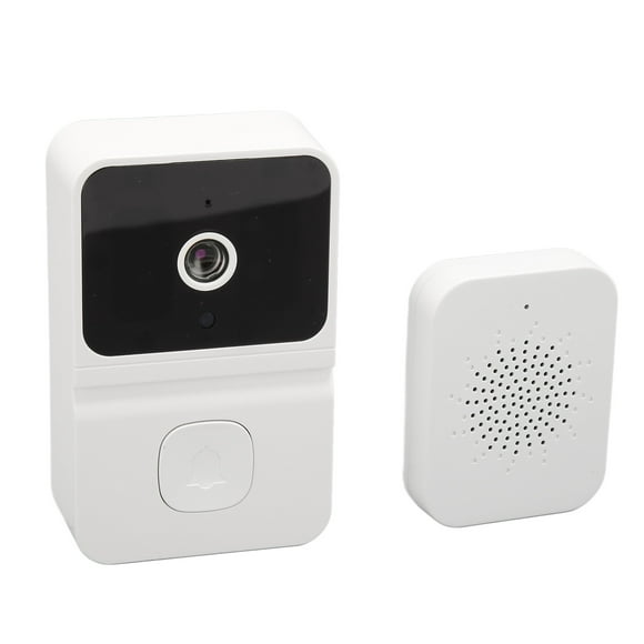 Camera Doorbell, 2.4GHz WiFi Indoor Ringer Smart Video Doorbell  for Home Black,White