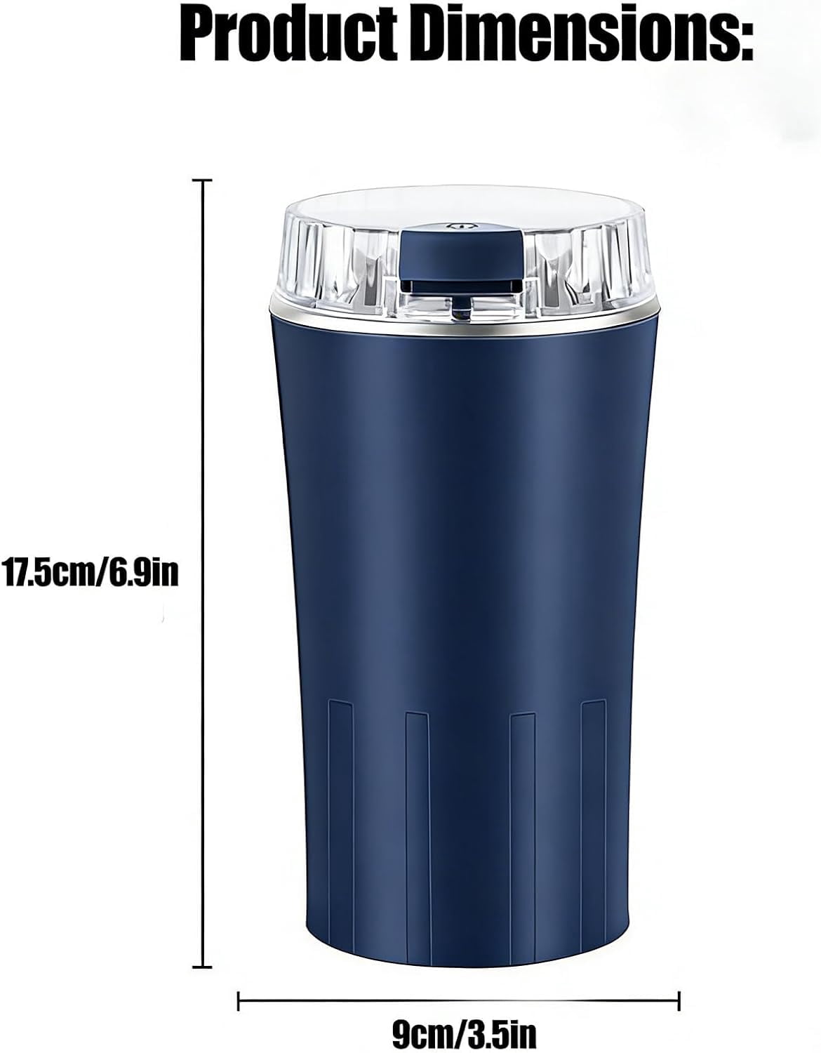 Household Superfine Grinder - Multi-Grain Blending & Powdering Machine, Stainless Steel Blade One Touch Grinding Design, Electric Spice Grinder for Coffee Beans Herbs Nuts Seeds Pepper Grain (Blue*2)