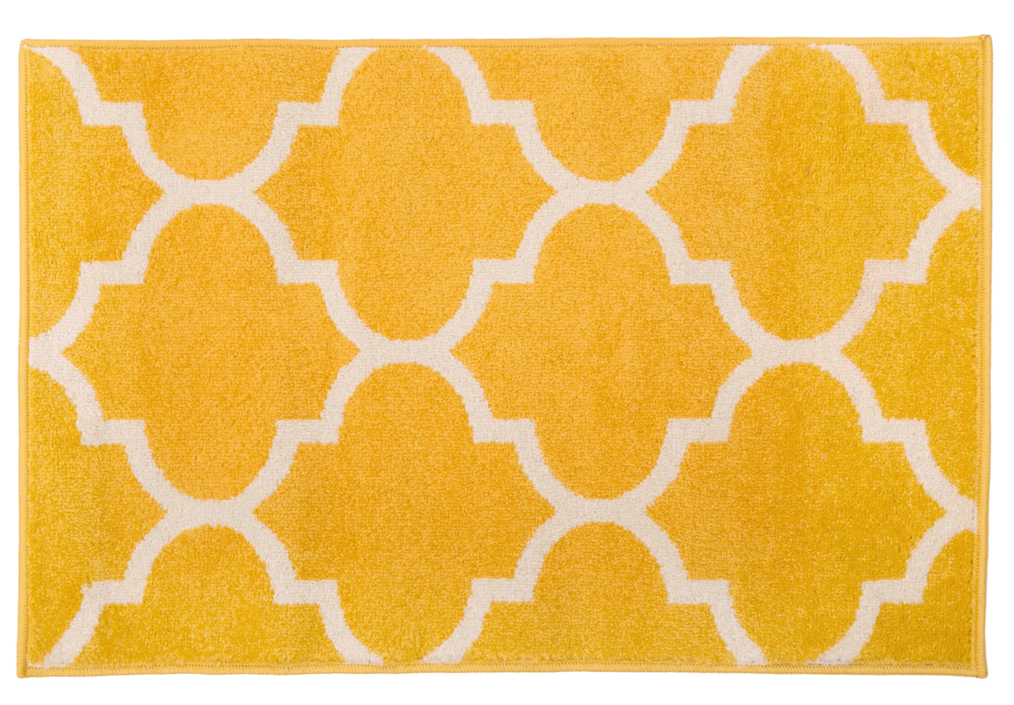 Contemporary Modern Moroccan Trellis Rug 2' x 3' Yellow