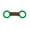 Green Tug Toy, variant on Rope and Rubber Double Sided Dog Tug Toy 12.75" Long for Medium to Larger Breeds (Red Tug Toy)