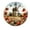 FFclock102, variant on ZXCXRQFa Wildflower Windmill Clock Home Decor Round Wood 10 Inch Wall Clocks Non Ticking Silent Clock Art for Living Room Kitchen Bedroom Decorative