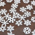 thumbnail image 5 of (50pcs/pack) 35mm White Mix Shape Wooden Snowflakes Christmas Ornaments Christmas Tree Pendants New Year Decorations For Home, 5 of 5