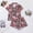 Khaki, variant on MAIHAN Women 2 Piece Pjs Shorts Set Short Sleeved Shorts Home Clothing Set Button Shirt and Elastic Waist Shorts Casual Lounge Sets