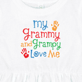 thumbnail image 4 of Inktastic My Grammy and Grampy Love Me Girls Baby Dress, 4 of 5
