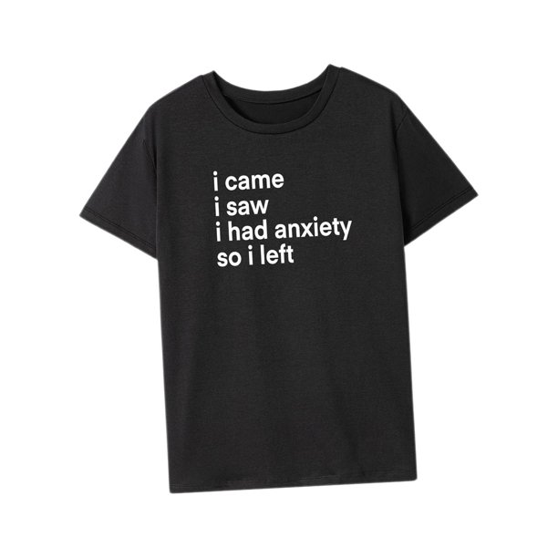Camiseta para mujer con cuello redondo, ajuste regular, clásico, simple, manga corta M