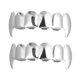thumbnail image 1 of 2 unids plateado dientes plateados brace dientes superiores halloween accesorios decorativos, 1 of 6