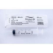 20CC Sterile Syringe Only with Luer Lock Tip - 50 Syringes Without a Needle by Easy Glide - Great for Medicine, Feeding Tubes, and Home Care
