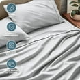 thumbnail image 6 of Bare Home Premium 1800 Collection 4-Piece Bed Sheet Set, Full, French Gray, 6 of 11