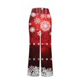 thumbnail image 3 of Women's Christmas Pajama Pants Soft and Comfortable Snowflake Print Lounge Wear for Holiday Season, 3 of 4