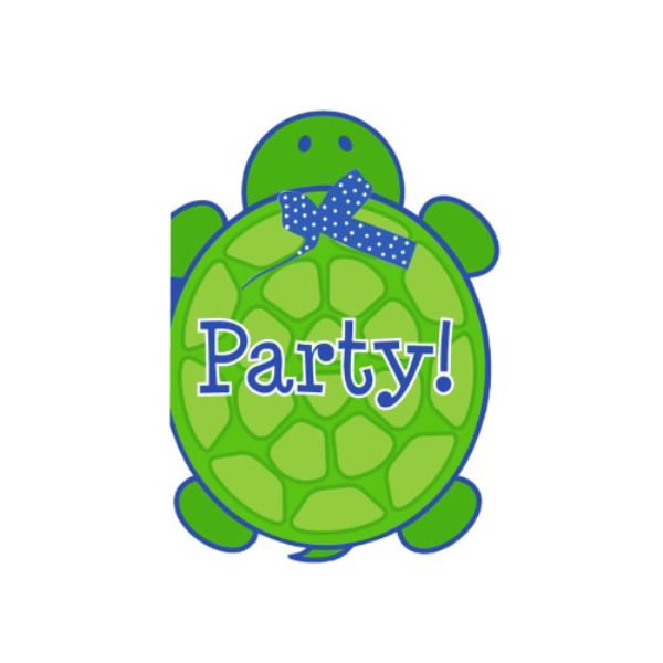 Creative Converting Mr Turtle Birthday Party Invitations 8-Count Creative Converting-Toys 895020 