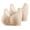 Beige-A, variant on Front Open Bras For Women Wirefree Button Non Steel Ring Hoop Gathered Breathable Nursing Underwear Solid Color With Thin Cup Adjustable Lace Pattern Women Daily Bras 2Pcs