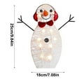 thumbnail image 2 of Ongmies Light Up Snowman, Christmas Lighting Snowman Outdoor Yard Decoration - Pre-Lit Snowman With Battery-Powered Acrylic Christmas Decoration, Christmas Decorations Indoor, 2 of 3
