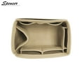 thumbnail image 4 of Spencer Women Felt Purse Organizer Insert Multi-Pocket Handbag Travel Cosmetic Makeup Pouch Compartment Storage Tote Bag Beige, 12.2" * 6.3" * 6.3", 4 of 7