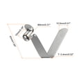thumbnail image 2 of Uxcell 12pcs Clip de resorte de botón único para kayak, 42x10mm, clips de polea telescópica en forma de V, 2 of 5