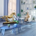 thumbnail image 2 of Figura de caballo,Escultura de figura de caballo en miniatura coleccionable,Estatua de animal de adorno de caballo de resina para decoración del hogar,Figuras de payaso,Escultura de, 2 of 8