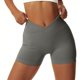 thumbnail image 1 of Correr Pantalones Cortos Ejercicio para Mujeres Levantando La Cintura Alta (gris Oscuro L), 1 of 6