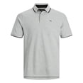thumbnail image 2 of JACK&JONES polos hombre, pack de 2 - JJEPAULOS POLO 2PK, manga corta, color liso, algodón Beige/Gris L (Large), 2 of 3