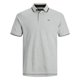 thumbnail image 2 of JACK&JONES polos hombre, pack de 2 - JJEPAULOS POLO 2PK, manga corta, color liso, algodón Beige/Gris XXL (XX-Large), 2 of 3