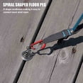 thumbnail image 3 of harmtty Octopus Deck Peg Spiral Shaped Adjustable Spring Durable Octopus Rope Buckle with Carabiner Hook for Outdoor Camping Hiking,Red, 3 of 8