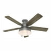 Hunter Mill Valley 52" Indoor/Outdoor Ceiling Fan with LED Light Kit and Remote