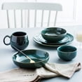 thumbnail image 5 of Ceramic Cereal Bowls Set, 18 Oz Salad Bowls, Microwave & Dishwasher Safe Teal, 5 of 6