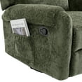 thumbnail image 6 of Christopher Knight Home Manual Recliner Chair with Massage, Swivel Rocker, Side Storage Pocket, Green, 6 of 13