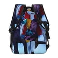 thumbnail image 4 of Goofa The Nightmare Before Christmas Pattern Casual Backpack for School & Travel – Lightweight Ergonomic Backpack with Laptop Compartment, Multiple Pockets-One Size, 4 of 5