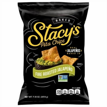 Stacy's Fire Roasted Jalapeno Baked Pita Chips 7.33 oz - Pack of 2