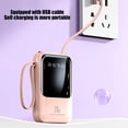 thumbnail image 4 of Leodye Digital Display Portable Power Bank 5000mAh with Integrated Charging Cable and Lanyard, 4 of 8