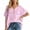Pink, variant on LiuXxxx Women's Boho Tunic Top Loose Fit Flowing Sleeve Casual Top Pink S