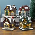 thumbnail image 2 of Toystoory Casa de Navidad resina luminosa fiesta de Navidad Festival Año Nuevo Oficina negocios Bar sala de estar dormitorio decoración ornamento Kits de decoración para fiestas Tipo 3 Toystoory HA071632-03B, 2 of 6