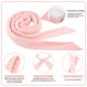 thumbnail image 3 of Rizador de pelo sin calor para usar durante la noche, diadema para mujer, rizos sin calor para cabello largo, rosa para dormir, 3 of 5
