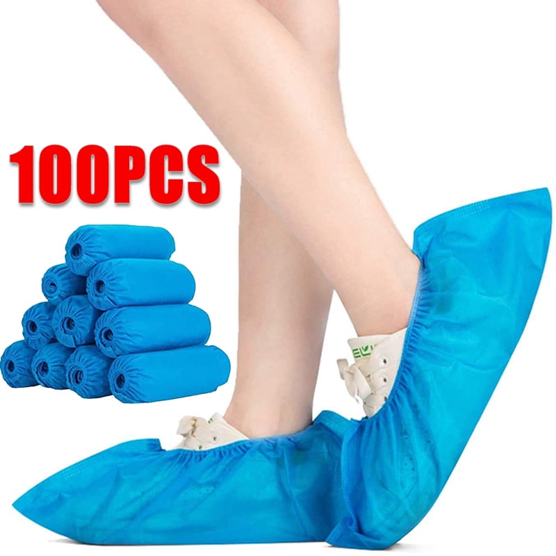 100Pcs Non-woven Shoe Cover Disposable Black Non-slip Foot Cover Shoe Cover 100Pcs Non-woven Shoe Cover Disposable Black Non-slip Foot Cover Shoe Cover