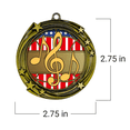 thumbnail image 4 of All Quality Music Swirling Stars Design Medals - 1st, 2nd, 3rd Place - 30 Piece Set (10 Pack), 4 of 6
