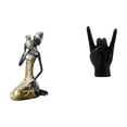 thumbnail image 1 of Estatua De Resina De Dama Tribal Africana Y Escultura De Gestos De Mano De Roca, Adorno Coleccionable Creativo Para Estudio, Sala, Apartamento, Decoración De Dormitorio., 1 of 8