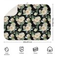 thumbnail image 2 of Microfibre Drying Mat for Kitchen Pink and White Gouache Floral Pattern Dish Drying Drainer Mat Absorbent Pioneer Drying Mat Washing Up for Glass, Plate & Cup 18inch X 24inch, 2 of 5