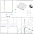 thumbnail image 6 of Wire Cube Storage, 16-Cube Organizer Metal Grids Storage, Storage Bins Shelving, Modular Bookshelf Shelves, DIY Closet Cabinet Ideal for Bedroom, Office 48.4”L x 12.4”W x 48.4”H White, 6 of 13