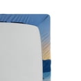 thumbnail image 2 of Ambesonne Nautical Fitted Sheet, Romantic Lake Sunset, Queen Size, Blue Grey, 2 of 2