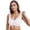 White, variant on Front Closure Bras for Women Front Button Closure Sports Bra Large Size Steel Rim Open Bra