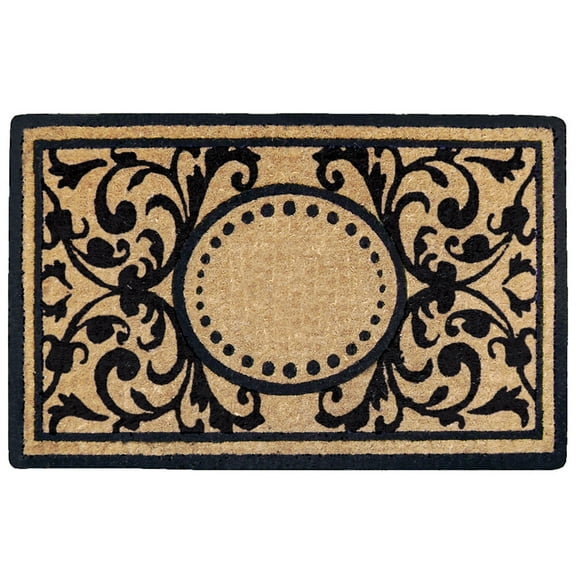 Heavy Duty Coir Doormat Heritage, Plain - 22" x 36"